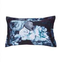 Ted Baker Painted Blooms Duvet Set, Super King, Teal & Black - thumbnail 3