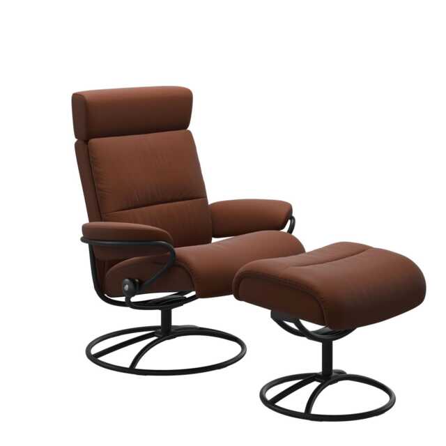 Stressless Tokyo Leather Recliner Chair & Footstool - image 1