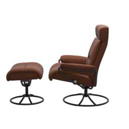 Stressless Tokyo Leather Recliner Chair & Footstool - thumbnail 3