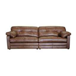 Casa Bailey 4 Seater Leather Sofa