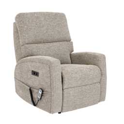 Celebrity Southwell Lift & Rise Power Fabric Recliner Armchair, Hessian Llama - thumbnail 2