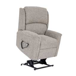 Celebrity Farndon Grande Lift & Rise Recliner Fabric Armchair, Luna Silver