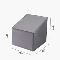 Aerocover Weather Resistant Outdoor High Lounge Chair Cover, 75x78x110cm - thumbnail 1