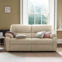 G Plan Mistral 2 Seater Double Power Recliner Leather Sofa - thumbnail 1