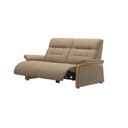 Stressless Mary Wood 2 Seater Leather Power Recliner Sofa - thumbnail 3