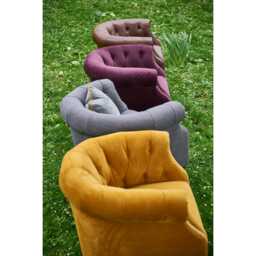 Casa Jude Velvet Acccent Chair - thumbnail 2