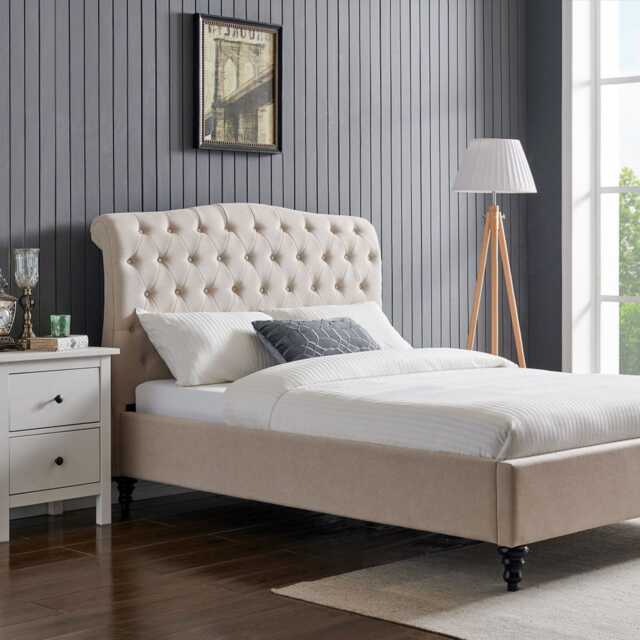 Casa Gerbera Bed Frame, Super King, Natural - image 1