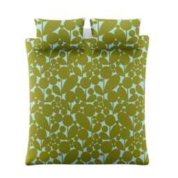 Orla Kiely Bubble Flower Duvet Set, Double, Aqua Seagrass - thumbnail 2