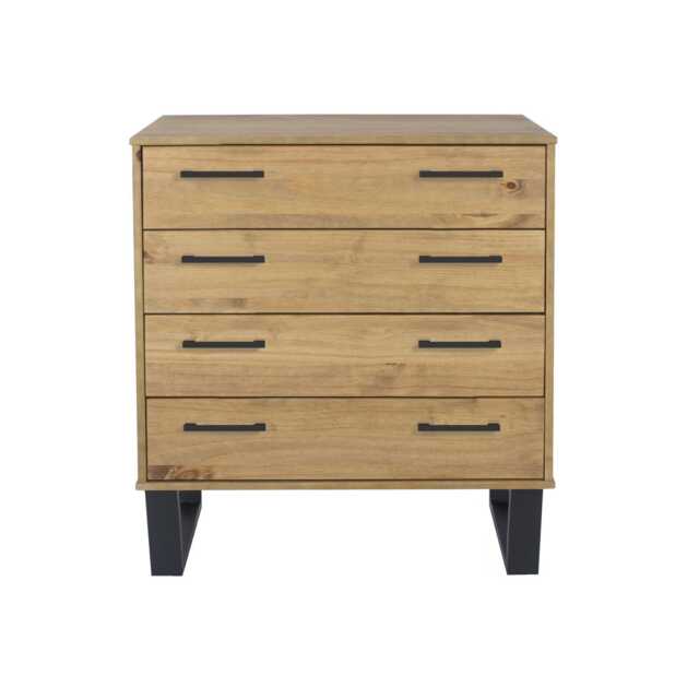 Casa Taylor 4 Drawer Chest of Drawers, Pine - image 1