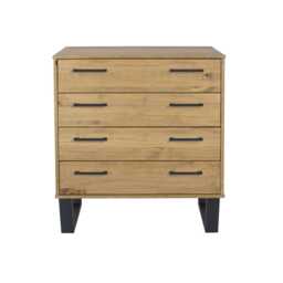 Casa Taylor 4 Drawer Chest of Drawers, Pine - thumbnail 1