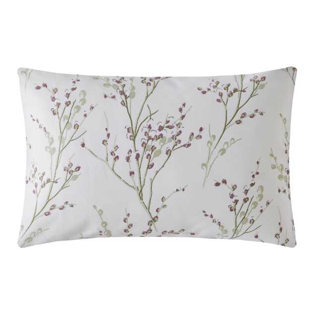 Laura Ashley Pussy Willow Pillowcase Pair, Plum Purple