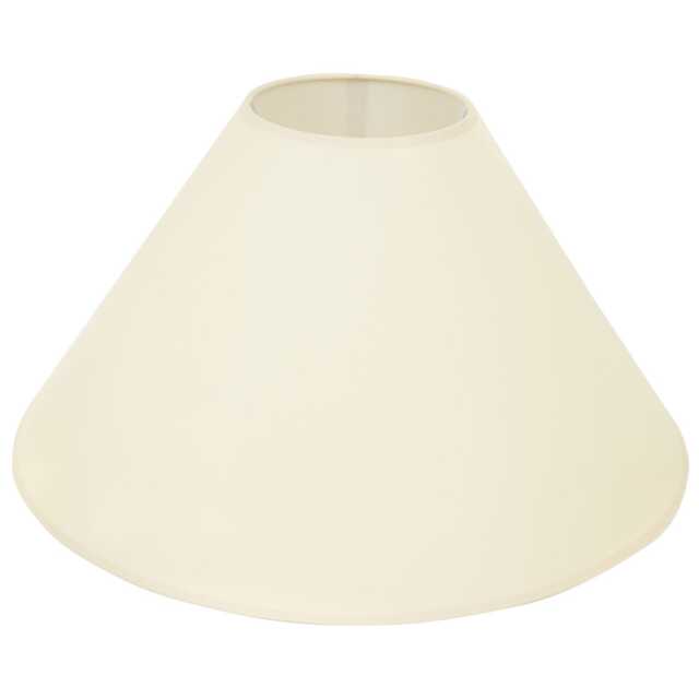Casa Cone Lamp Shade, 40cm, Cotton, Large, Cream