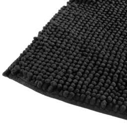 5five Kohl Chenille Bath Mat, Black - thumbnail 2