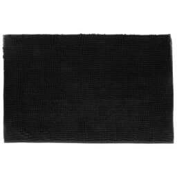 5five Kohl Chenille Bath Mat, Black