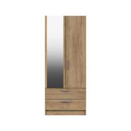 Casa Lisbon Double Wardrobe with Drawers & Mirror