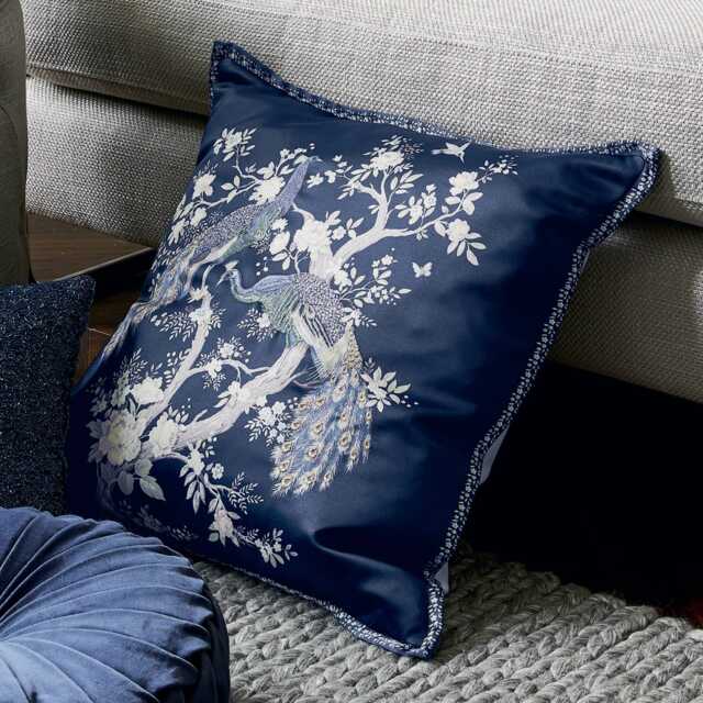 Laura Ashley Belvedere Cushion, Midnight - image 1