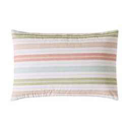 Laura Ashley Sophie Stripe Pillowcase Pair, White - thumbnail 1