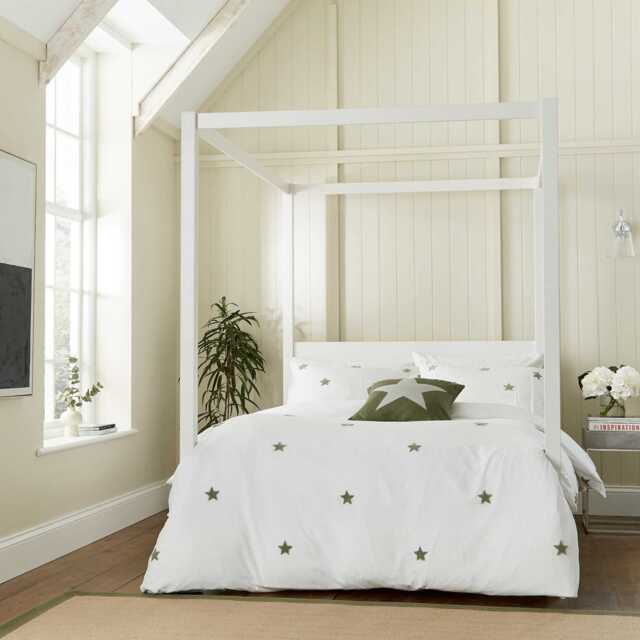 Long Island By Helena Springfield Tufted Star Duvet Set, Super King, Green - image 1