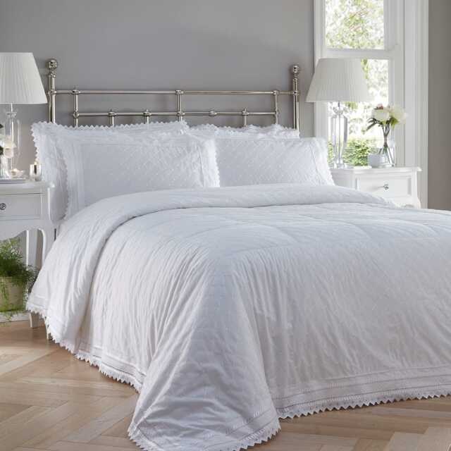 Portfolio Home Balmoral Bedspread, White