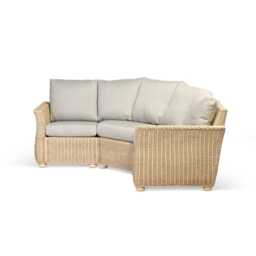 Desser Corsica cane corner sofa, 3 piece