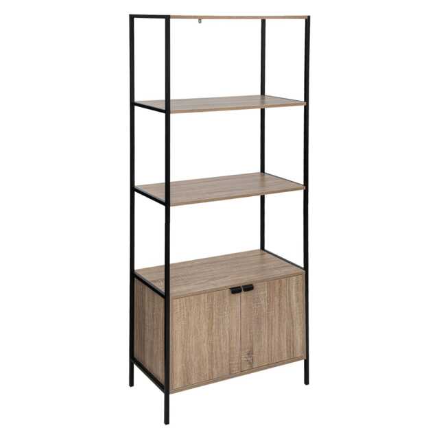 5five Aliaj 2-Door Shelving Unit, Natural Wood - image 1