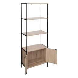 5five Aliaj 2-Door Shelving Unit, Natural Wood - thumbnail 2