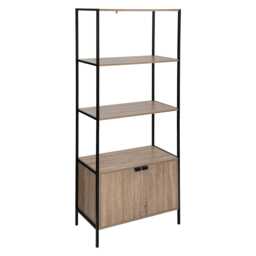 5five Aliaj 2-Door Shelving Unit, Natural Wood - thumbnail 1