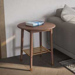 Casa Rise Side Table, Walnut
