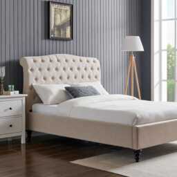 Casa Gerbera Bed Frame, Double, Natural