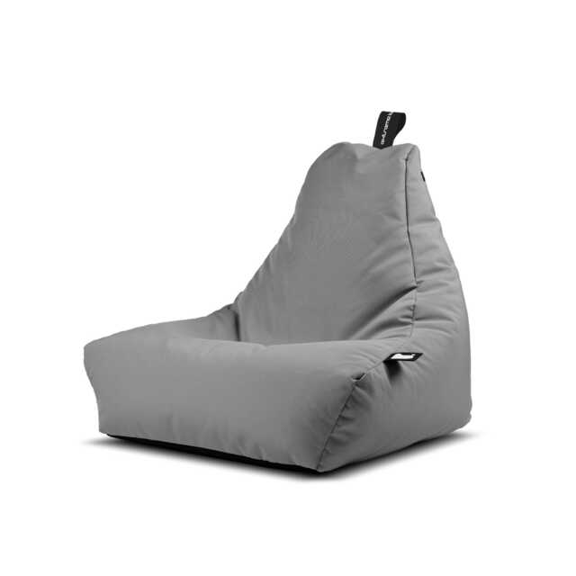 Extreme Lounging Mini B-Bag Weather Resistant Outdoor Bean Bag, Small, Silver Grey