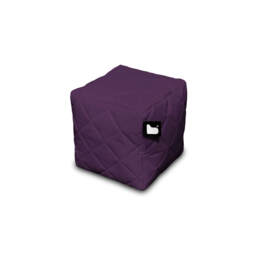 Extreme Lounging B-Box Weather Resistant Quilted Garden Footstool, Berry - thumbnail 1