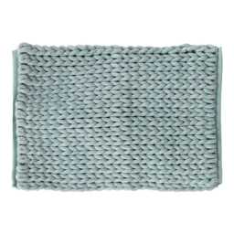 5five Chunky Knit Bath Mat, Medium, Arctic Blue - thumbnail 2