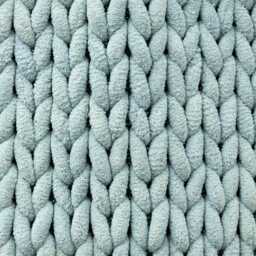 5five Chunky Knit Bath Mat, Medium, Arctic Blue - thumbnail 1