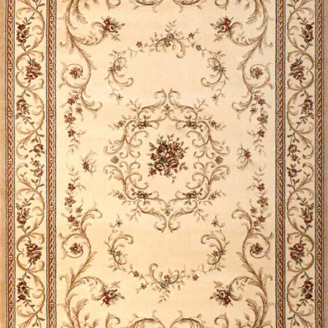 Frith Rugs Kirman Woven Rug, 195cm x 133cm, Traditional Cream Floral - image 1
