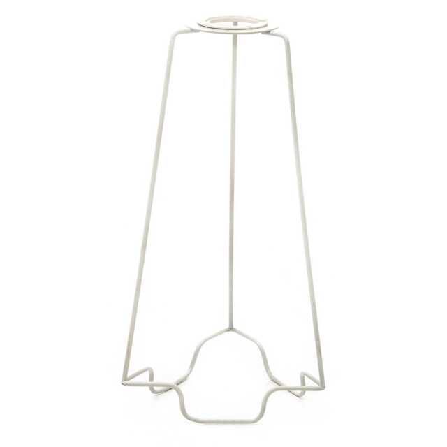 "Casa Lamp Shade Carrier, Metal, 9"", White"