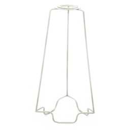 "Casa Lamp Shade Carrier, Metal, 9"", White"