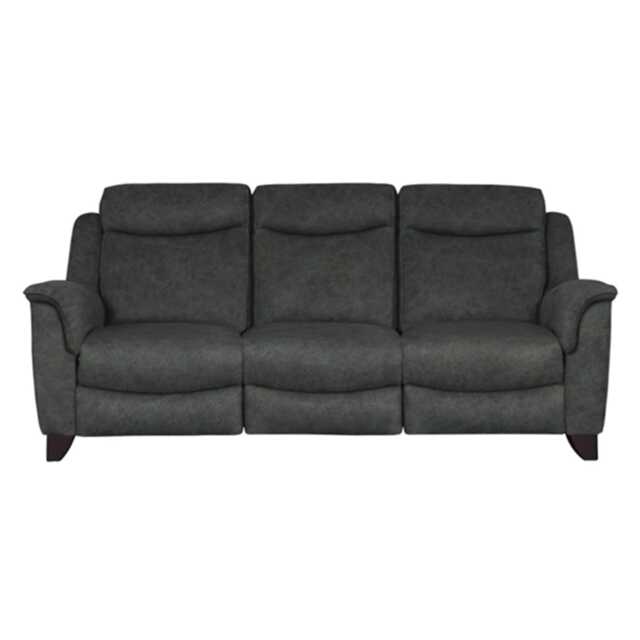 Parker Knoll Manhattan 3 Seater Power Recliner Leather Sofa, Oxford Winter Lake