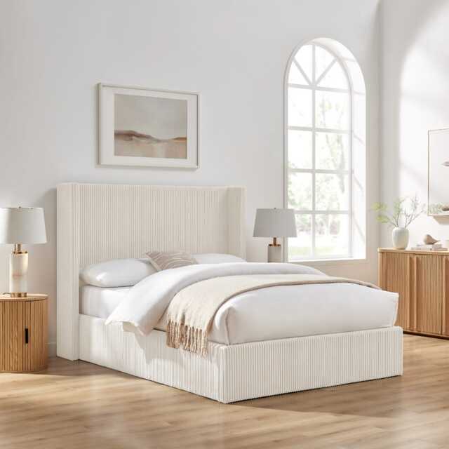 Casa Nigella Ottoman Bed Frame, King Size, Natural - image 1