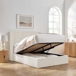 Casa Nigella Ottoman Bed Frame, King Size, Natural - thumbnail 3