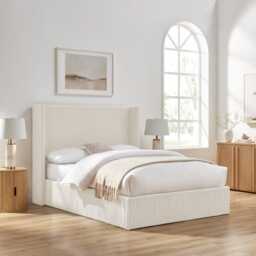 Casa Nigella Ottoman Bed Frame, King Size, Natural - thumbnail 1