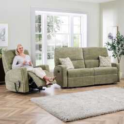 Celebrity Southwell 3 Seater Fabric Sofa, Hessian Llama
