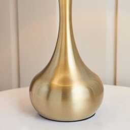 Endon Piccadily Touch Table Lamp, Soft Brass - thumbnail 3