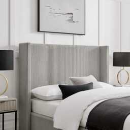 Casa Nigella Ottoman Bed Frame, King Size, Grey - thumbnail 2