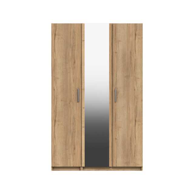 Casa Lisbon Triple Wardrobe with Mirror - image 1