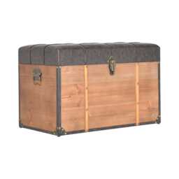 Casa Cushioned Storage Trunk, Medium, Brown - thumbnail 2
