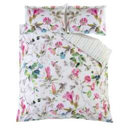 Designers Guild Japanese Magnolia Duvet Set, Single, Fuchsia - thumbnail 1