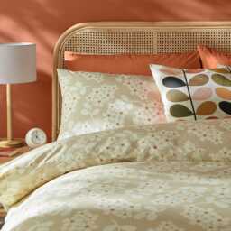 Orla Kiely Wisteria Duvet Set, Super King, Taupe - thumbnail 4