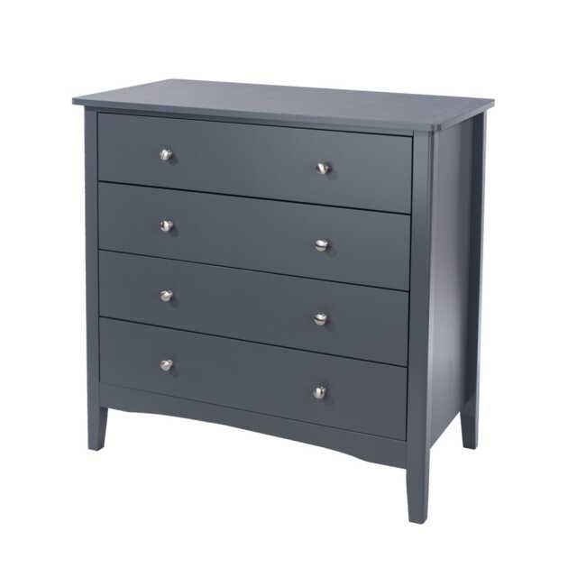 Casa Carla 4 Drawer Chest of Drawers, Midnight Blue - image 1