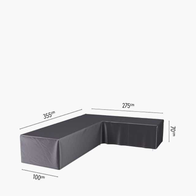 Aerocover Weather Resistant Outdoor Left Hand Corner Sofa Cover, 355x275x100x70cm - image 1