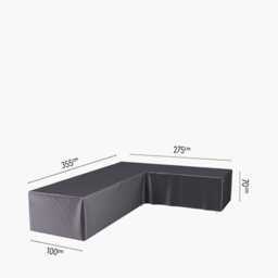 Aerocover Weather Resistant Outdoor Left Hand Corner Sofa Cover, 355x275x100x70cm - thumbnail 1